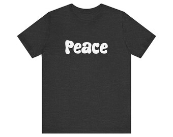 -shirt uni chiné foncé | T-shirt maquette vierge, col rond basique