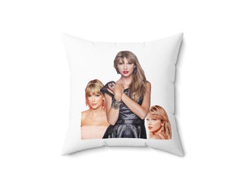Tyler swift Coussin carré pour amoureux de la musique, Swiftie, idée, coussin décoratif, amateur de Swiftie, tournée de l'époque Taylor Swift, tay Swift aime la musique