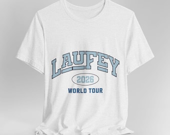 T-shirt Laufey Concert 2026 | Chemise A Matter of Time Singer Tour, t-shirt Laufey, t-shirt Junia, t-shirt jazz, t-shirt jazz-pop