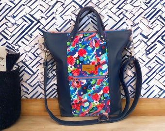 Bolso de piel sintética, Bolso Tote, Hecho a mano, Bolsa de moda, Bolsos originales, Para regalar, Regalos originales