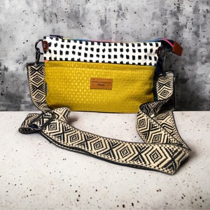 Élégant sac à bandoulière à fermeture éclair, cadeau fait main pour elle, sac unique pour femmes