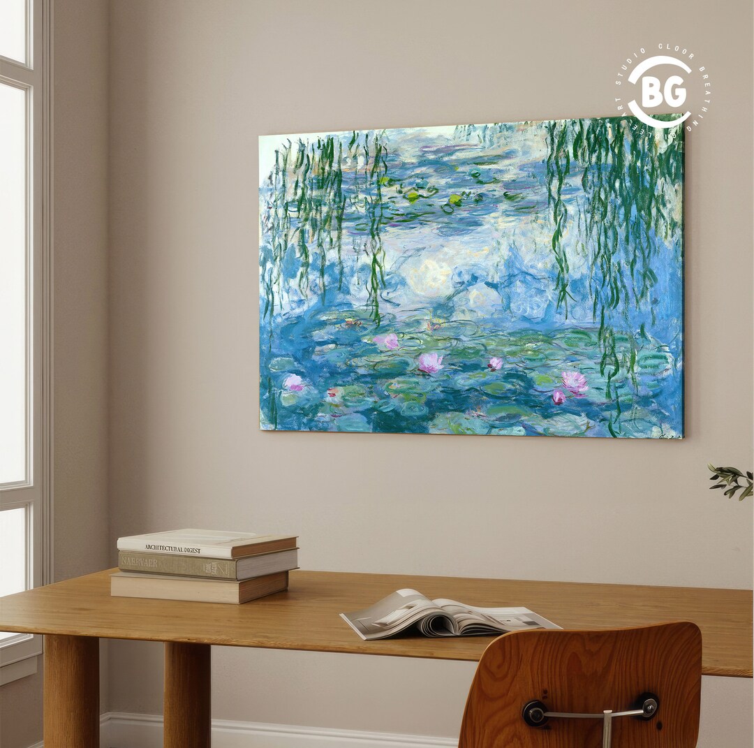 Claude Monet Reproduction Print - Classic Water Lilies - Etsy