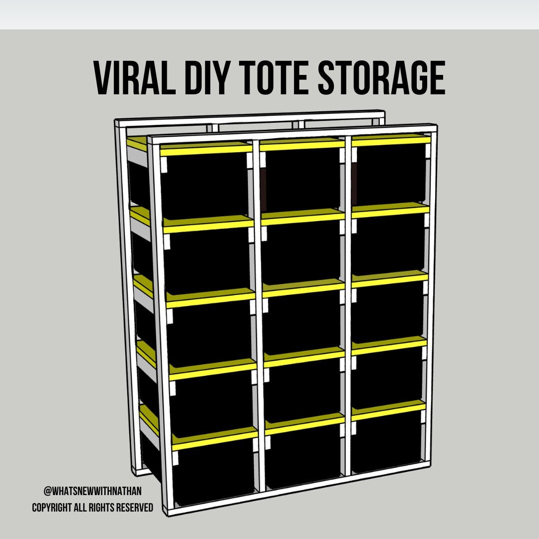 Tote Storage Rack Plans