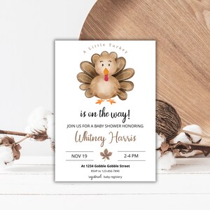 Thanksgiving themed on sale baby shower
