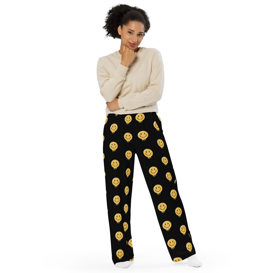 Smiley Face Pajama Pants Etsy