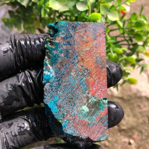 Slabs chrysocolla copper