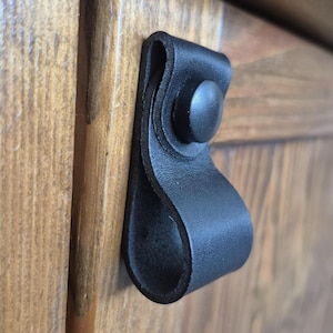 Leren kastgrepen, ladeknoppen, minimalistische boho-lushandgreep, rustieke inrichting boerderij meubels