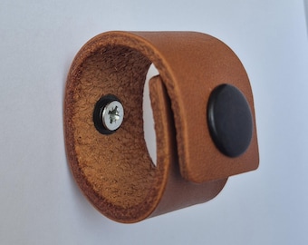 Leather Golf Club Wall Hanger, Bracket, Wall Mount Rod Holder, Wall Hanging Strap