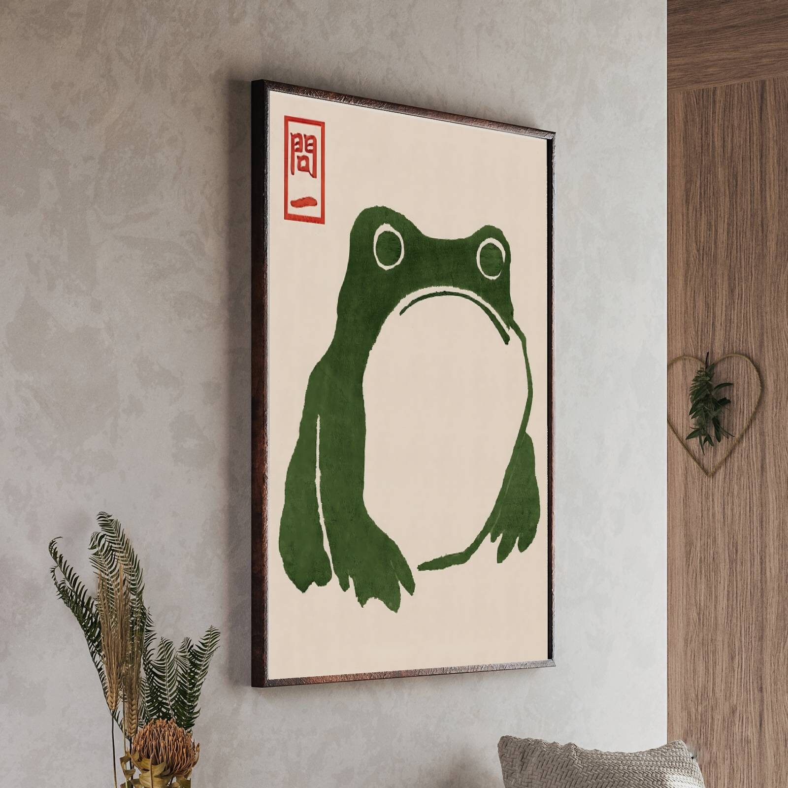 Japanese Frog Set of 3, Matsumoto Hoji Frog Wall Art, Vintage Frog ...