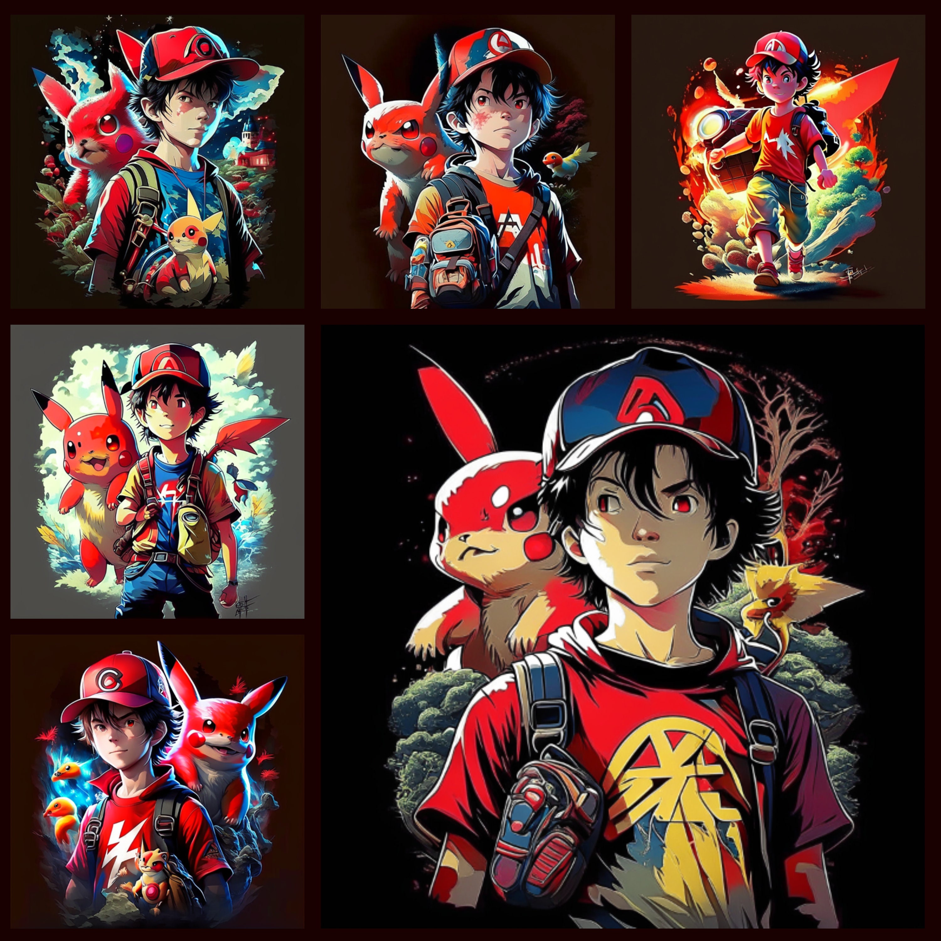 Pokemon Ash Ketchum After 25 Years To Become World Champion Hero Artwork  Decor Poster Canvas - Mugteeco