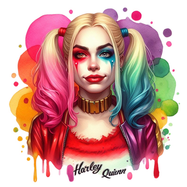 Harley Quinn 1 PNG ,joker Film Character PNG , Harley Quinn Digital Printable , Digital Download ...
