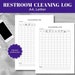 Cleaning Checklist Digital PDF, Cleaning Log Printable With Colorful ...