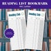 Printable Reading Club Bookmark, Library Card Bookmark PDF, Digital ...