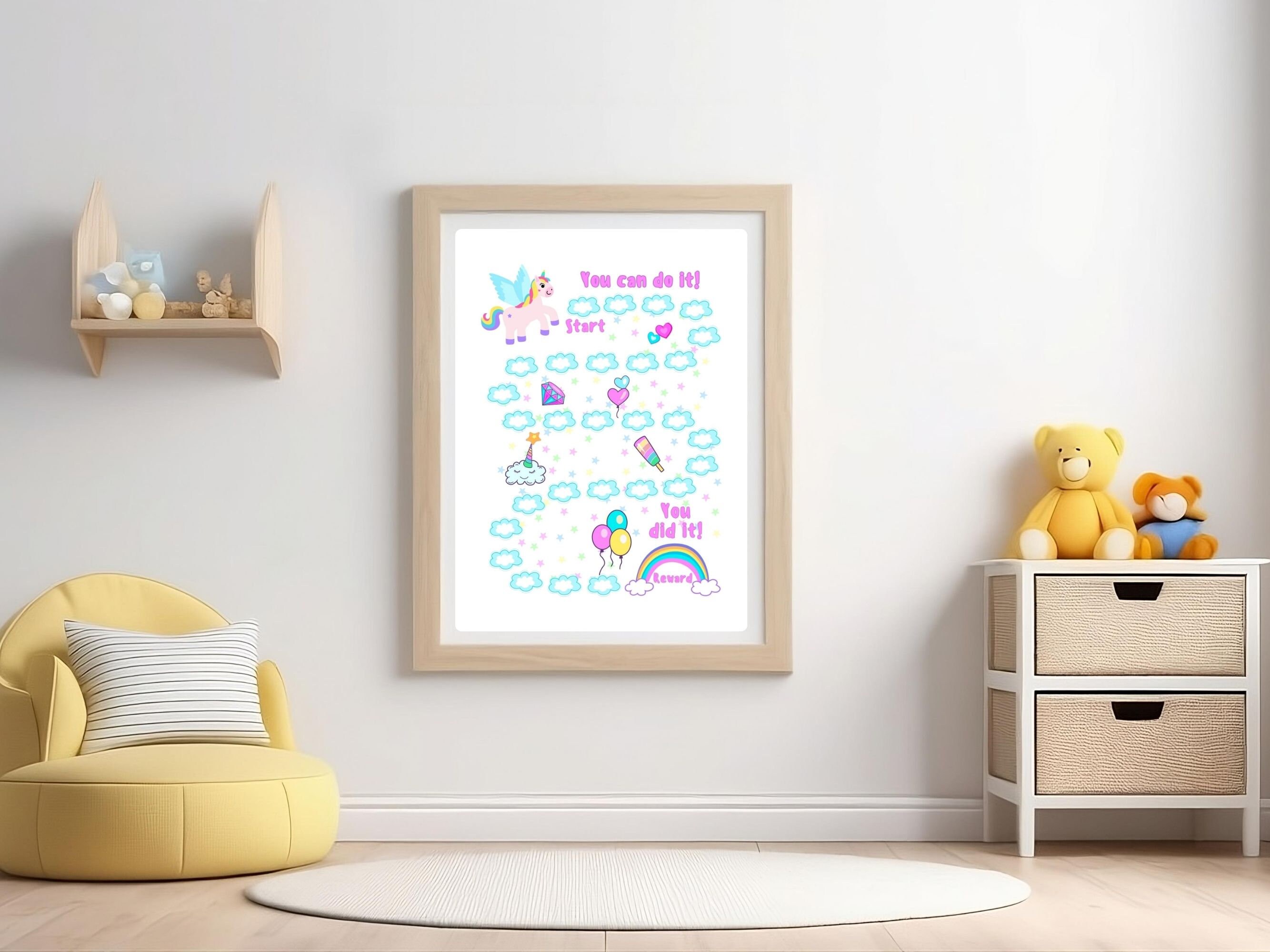 Unicorn Reward Chart, Printable Unicorn Behavior Chart, Daily Chore ...