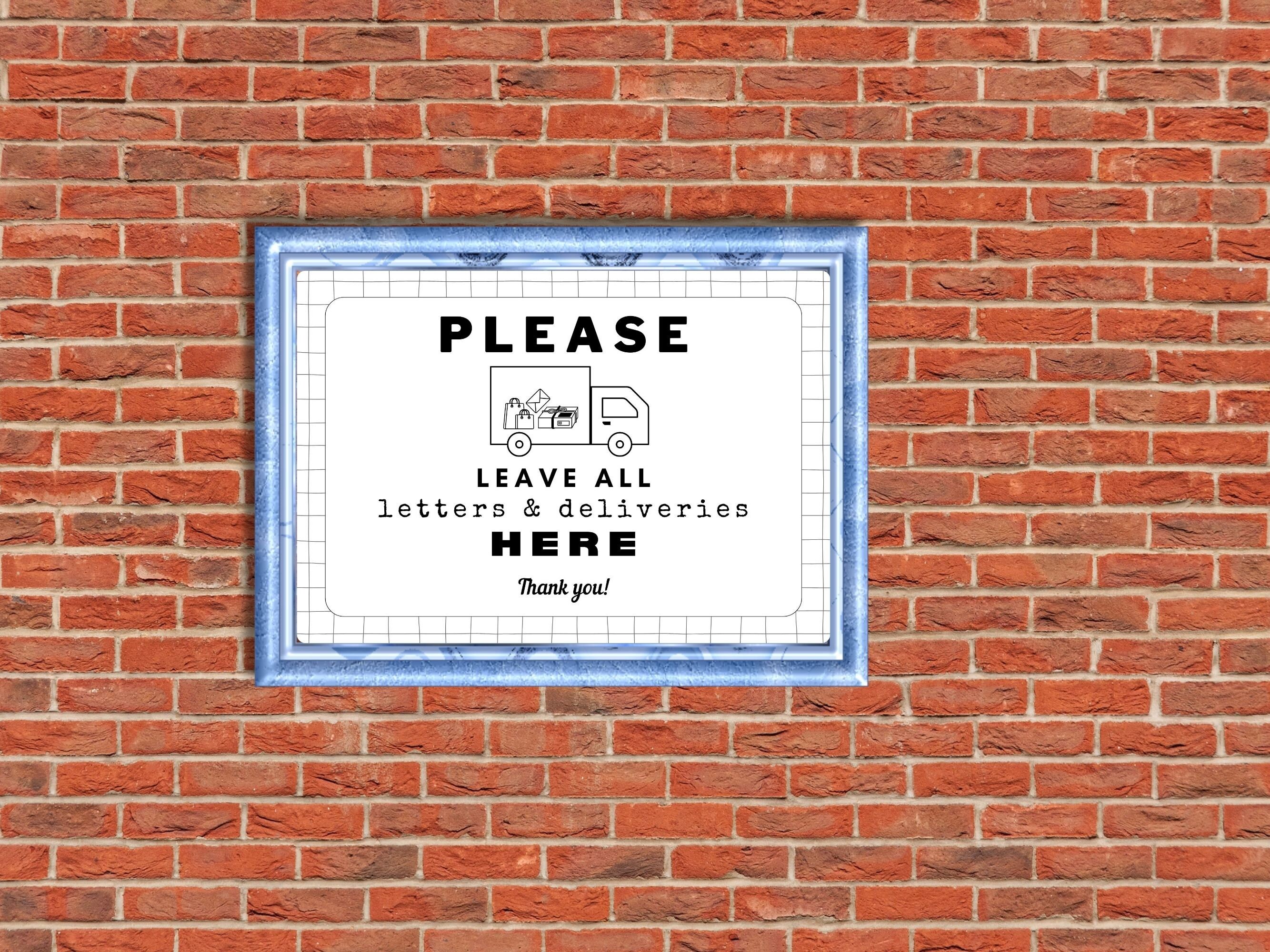 Minimalistic Truck Delivery Sign PNG, Please Leave All Letters and ...