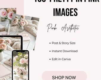 Pink Feminine Floral  Images – 100 , MRR PLR / Stock Pictures/ Blogs / Website / Direct Sellers