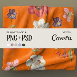 Decke Mockup, Samt Decke Mockup, Gefaltete Decke Mockup, Canva Drag & Drop Mockup, Canva PNG Overlay Decke Mockup
