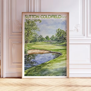 Sutton Coldfield Watercolor Poster - England Wall Art - Europe Travel Poster - Printable City Poster - Pastel Colors Travel Poster