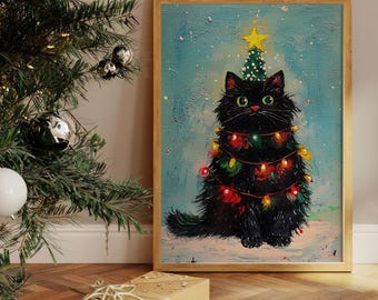 レスリー・アン・アイボリー作「クリスマスキャット」、猫、子猫