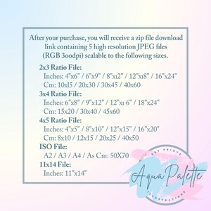 a pink and blue background with a white frame