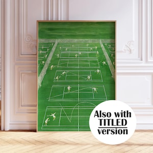 June 25 1960 Magazine Cover Print, Tennis Courts Green Trendy Poster, Magazine Cover Poster, Printable Wall Art