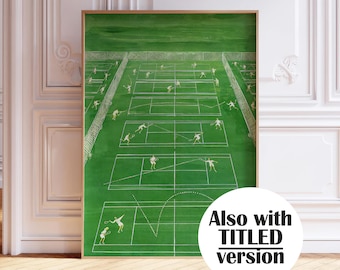 June 25 1960 Magazine Cover Print, Tennis Courts Green Trendy Poster, Magazine Cover Poster, Printable Wall Art