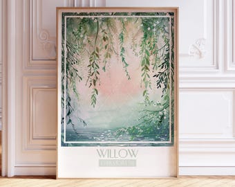 Willow Song Poster Watercolor Wall Art Subtle Song Print Watercolor Painting Soft Pastel Tones Gift For Music Fans
