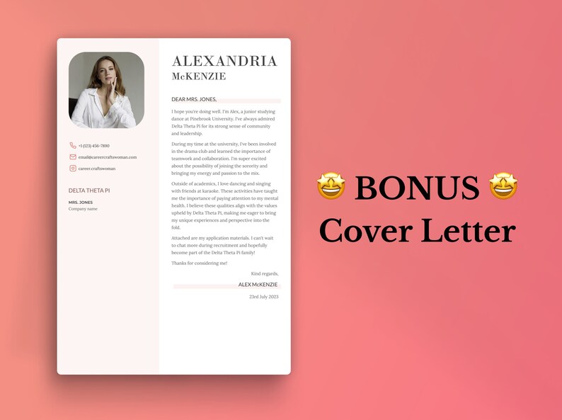 sorority-resume-template-with-photo-in-google-docs-rush-resume-cover