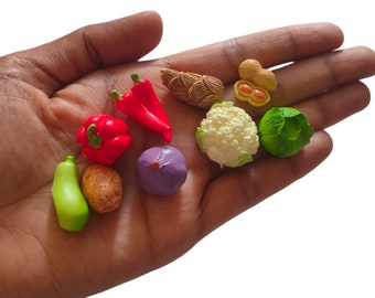 Miniature vegetable set for gift, return gift, collectibles