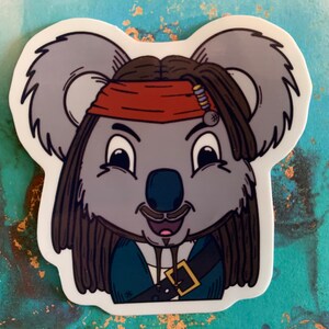 Vinylsticker Jack Sparrow: 'Savvy' Kenny de Koala | 6,1 x 6,5 cm