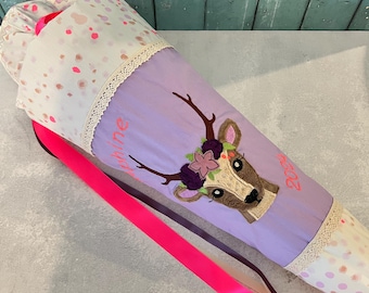 German School Cone | Lovely Deer | 28inch | Schultüte | Zuckertüte | Einschulung | First day of school | Cone gift bag