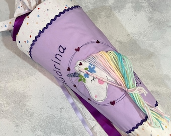 German School Cone | Rainbow Unicorn | 28inch | Schultüte | Zuckertüte | Einschulung | First day of school | Cone gift bag | School Treat