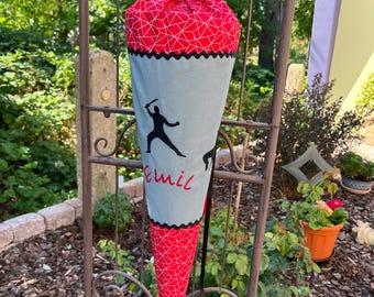 German School Cone | Ninja | 28inch | Schultüte | Zuckertüte | Einschulung | First day of school | Cone gift bag