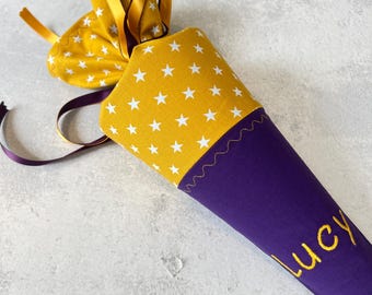 Little German School Cone | 13 inch | Schultüte | Zuckertüte | Einschulung | First day of school | Cone gift bag | Treat bag