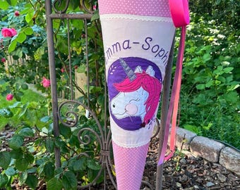 German School Cone | Baby Unicorn | 28inch | Schultüte | Zuckertüte | Einschulung | First day of school | Cone gift bag | School Treat