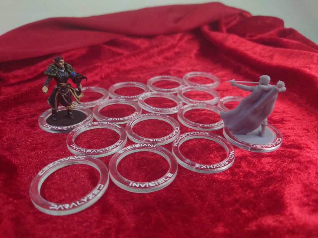 16 Condition Status Marker Rings Dungeons & Dragons and - Etsy