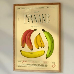 Banana Poster | Fruit and Vegetable Collection