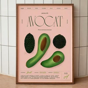 Avocado Poster | Fruit and Vegetable Collection