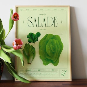 Salad Poster | Fruit and Vegetable Collection