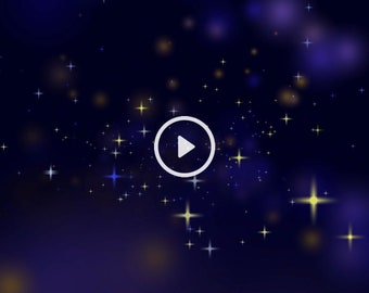 Shining Blue And Gold Particles Motion Background Video - Abstract Motion Background, Video Background, Creative Stunning Visuals