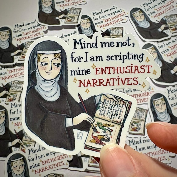 Enthusiast narratives fanfic silly medieval inspired sticker by Space Kittcrab