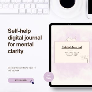 Self-Help Journal for Emotional Well-being, Digital Journal, Mental Health Workbook, Therapy Journal 2025, Goodnotes Planner 2025