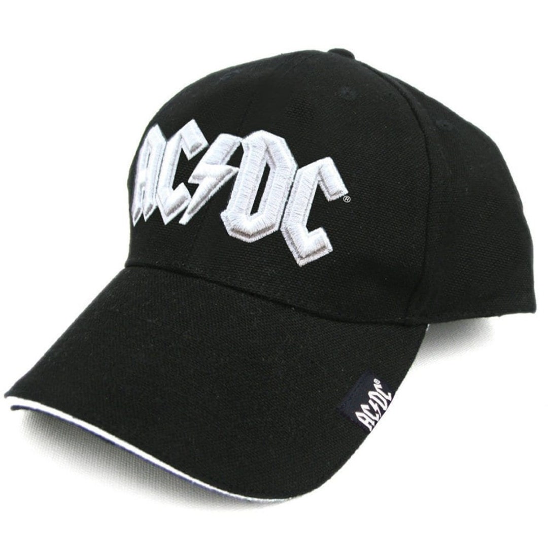 AC/DC Baseball Cap Ac/dc White Logo Cap Ac/dc Trucker Cap Hard Rock ...