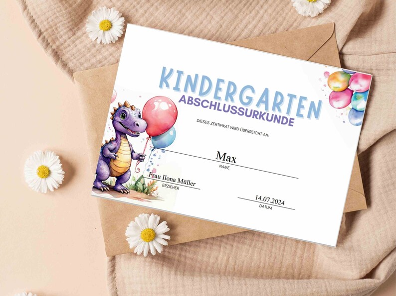 Dunzoom Kindergarten-Abschluss-Zertifikate, 30 Stück, 20,3x27,9 Cm – Bunt, Für Abschlussfeiern