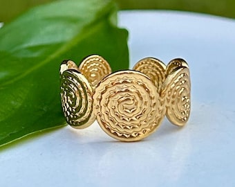 Sz 11.5 ~ Vintage 10K Yellow Gold Mexico Scorpio Escorpion Zodiac