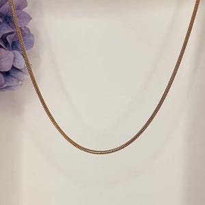 Waterproof Gold Necklace, Gold Snake Chain, Layering Necklace, Tarnish Free, Minimalist Jewellery, Everyday Gold Necklace, Dainty Chain