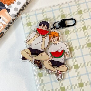 Kagehina Eating Watermelon Keychain