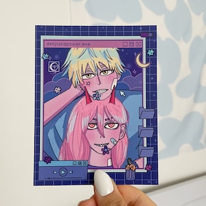 Denji & Power Art Print
