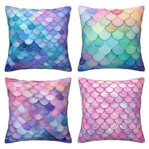 Fish scale pillow cheap