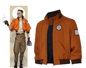 Disco Elysium 's Kim Kitsuragi Jacket | Men's Bomber Aerostatic Pilot Jacket Costume